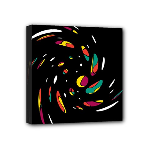 Colorful Twist Mini Canvas 4  X 4  by Valentinaart