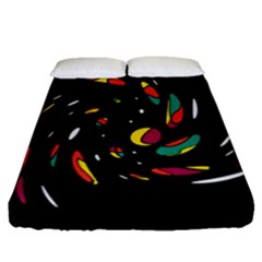 Colorful Twist Fitted Sheet (queen Size)