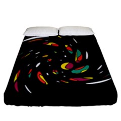 Colorful Twist Fitted Sheet (california King Size)