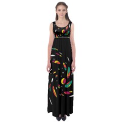 Colorful Twist Empire Waist Maxi Dress