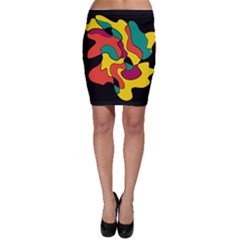 Colorful Spot Bodycon Skirt