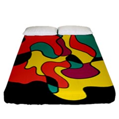 Colorful Spot Fitted Sheet (queen Size)