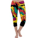 Colorful spot Capri Yoga Leggings View1