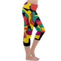 Colorful spot Capri Yoga Leggings View3