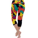 Colorful spot Capri Yoga Leggings View4