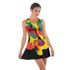 Colorful Spot Cotton Racerback Dress by Valentinaart