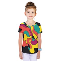 Colorful Spot Kids  One Piece Tee