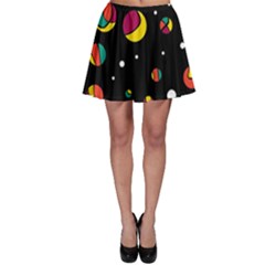 Colorful Dots Skater Skirt by Valentinaart