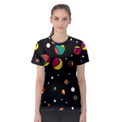 Colorful Dots Women s Sport Mesh Tee