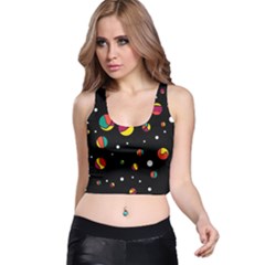 Colorful Dots Racer Back Crop Top