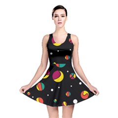 Colorful Dots Reversible Skater Dress