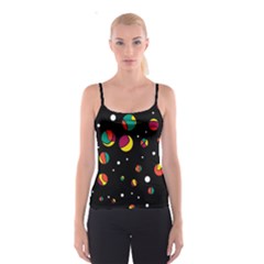 Colorful Dots Spaghetti Strap Top by Valentinaart