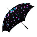 Blue and purple dots Straight Umbrellas View2