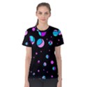 Blue and purple dots Women s Cotton Tee View1