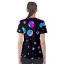 Blue and purple dots Women s Cotton Tee View2