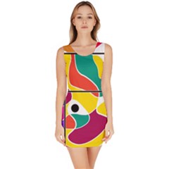 Colorful Windows  Sleeveless Bodycon Dress by Valentinaart