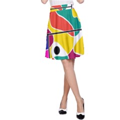 Colorful Windows  A-line Skirt