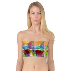 Abstract Sunrise Bandeau Top by Valentinaart