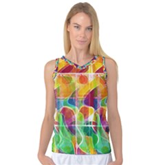 Abstract Sunrise Women s Basketball Tank Top