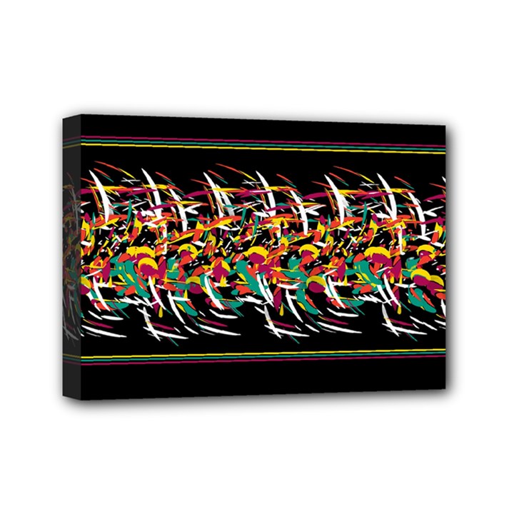 Colorful barbwire  Mini Canvas 7  x 5 