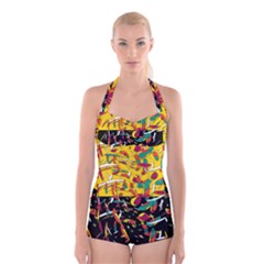 Little Things 2 Boyleg Halter Swimsuit 