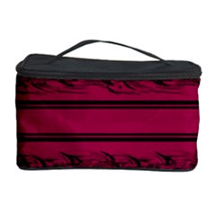 Red Barbwire Pattern Cosmetic Storage Case