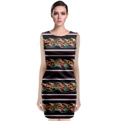 Colorful Barbwire Classic Sleeveless Midi Dress