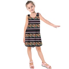 Colorful Barbwire Kids  Sleeveless Dress