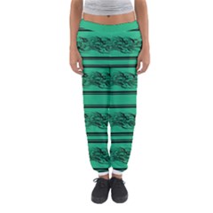 Green Barbwire Women s Jogger Sweatpants by Valentinaart