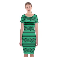 Green Barbwire Classic Short Sleeve Midi Dress