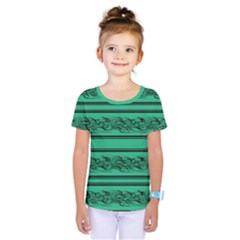 Green Barbwire Kids  One Piece Tee