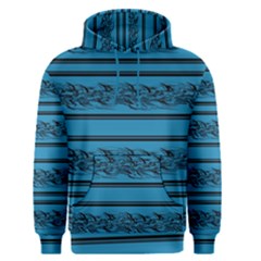 Blue Barbwire Men s Pullover Hoodie