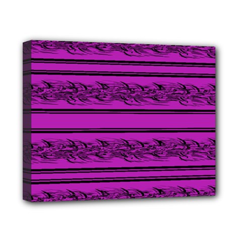 Magenta Barbwire Canvas 10  X 8  by Valentinaart