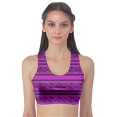 Magenta Barbwire Sports Bra