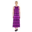 Magenta barbwire Sleeveless Maxi Dress View2