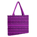 Magenta barbwire Medium Zipper Tote Bag View2