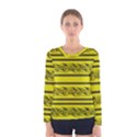 Yellow barbwire Women s Long Sleeve Tee View1