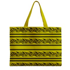 Yellow Barbwire Zipper Mini Tote Bag