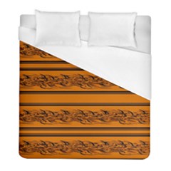 Orange Barbwire Pattern Duvet Cover (full/ Double Size)