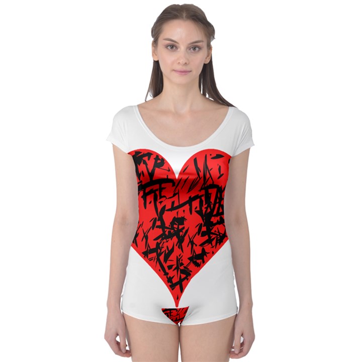 Valentine Hart Boyleg Leotard 