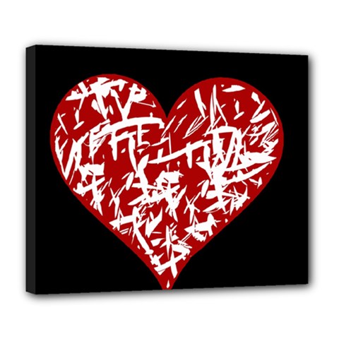 Valentine s Day Design Deluxe Canvas 24  X 20   by Valentinaart