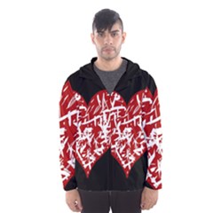 Valentine s Day Design Hooded Wind Breaker (men)