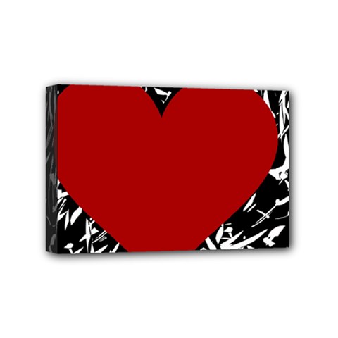 Red Valentine Mini Canvas 6  X 4  by Valentinaart