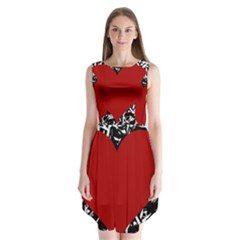 Red Valentine Sleeveless Chiffon Dress  