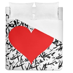 Red Valentine 2 Duvet Cover (queen Size) by Valentinaart