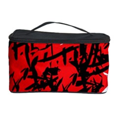 Red Hart - Graffiti Style Cosmetic Storage Case by Valentinaart