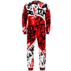 Red Hart - Graffiti Style Onepiece Jumpsuit (men)  by Valentinaart