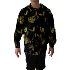 Dark Floral Print Hooded Wind Breaker (kids)