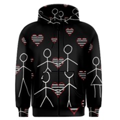 Couple In Love Men s Zipper Hoodie