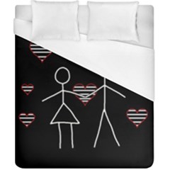 Couple In Love Duvet Cover (california King Size)